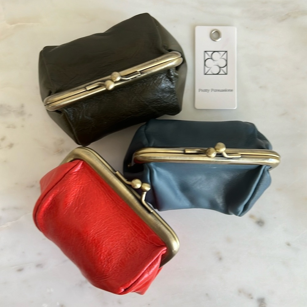Pretty Persuasions 100 % leather Coin Purse